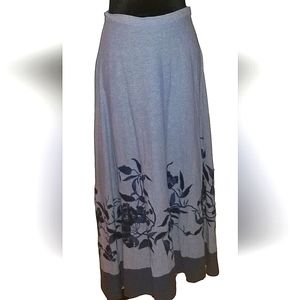 Coldwater Creek Rayon & Linen Maxi Skirt.